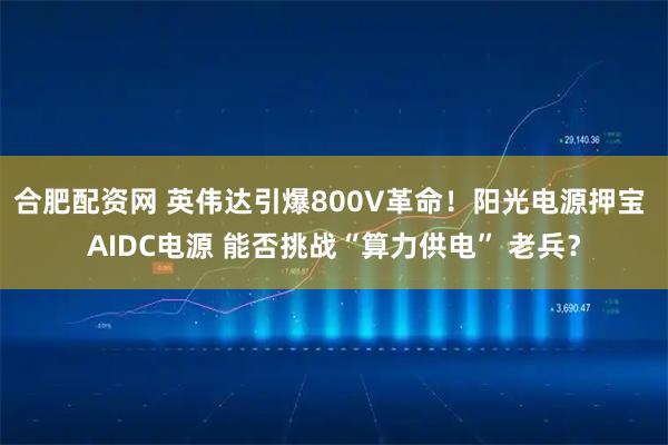 合肥配资网 英伟达引爆800V革命！阳光电源押宝 AIDC电源 能否挑战“算力供电” 老兵？