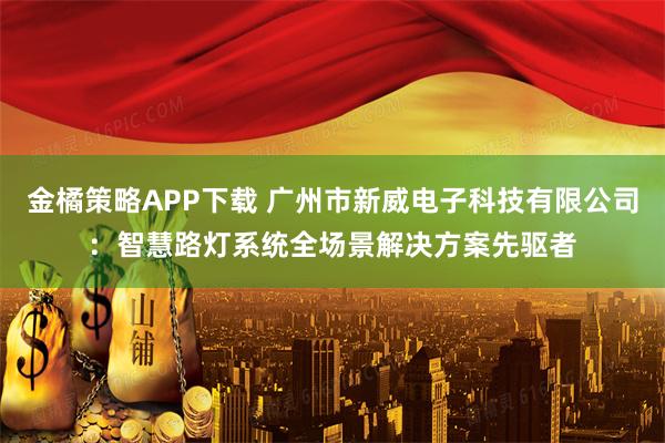 金橘策略APP下载 广州市新威电子科技有限公司：智慧路灯系统全场景解决方案先驱者